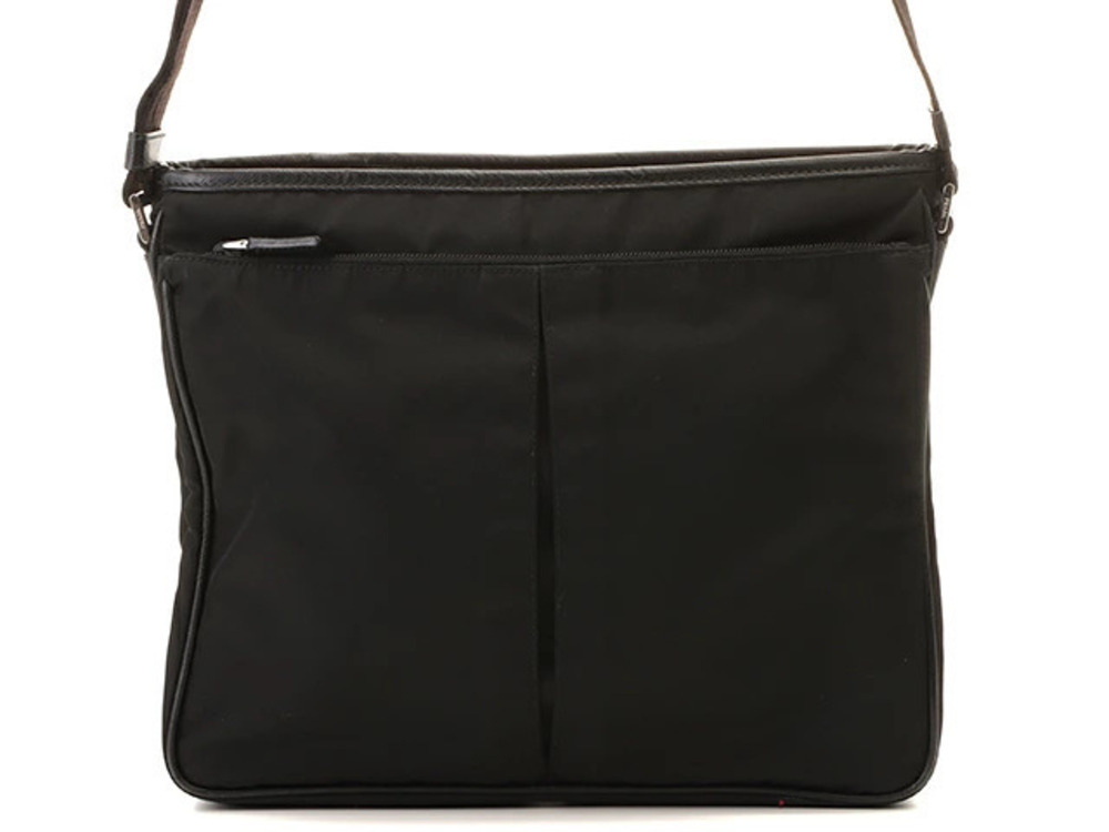 Prada Tessuto Saffiano shoulder bag leather black